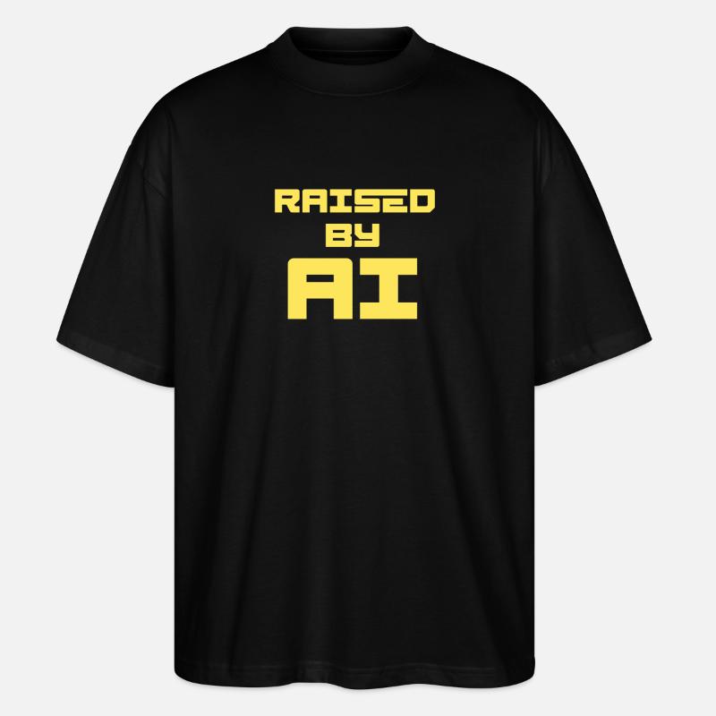 ÉLEVÉ PAR L’IA - T-shirt bio Blaster 2.0 coupe oversize Stanley/Stella Unisexe - noir