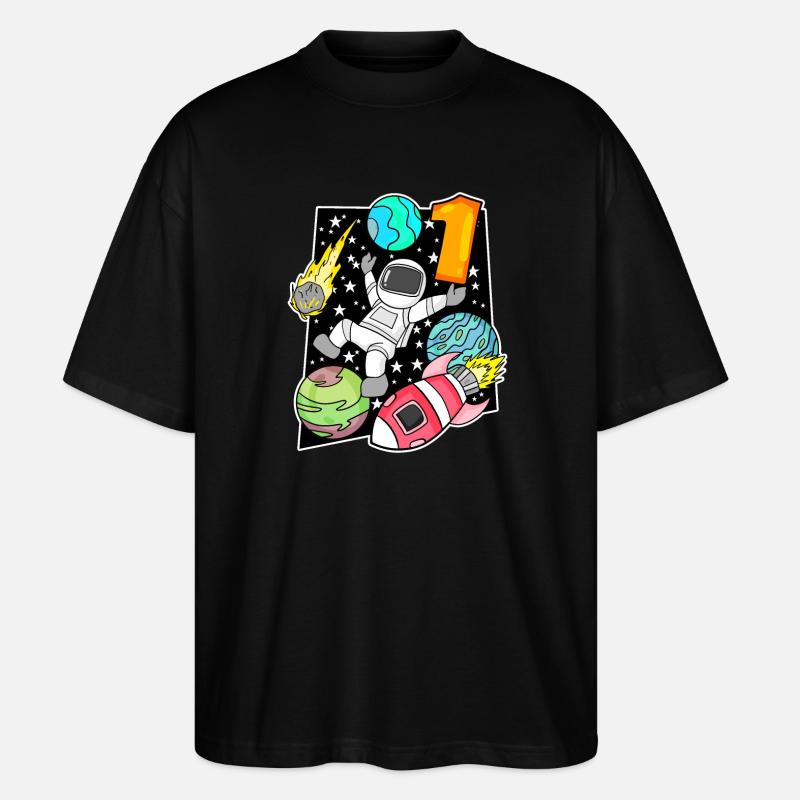 1 an - inscription à l’école - T-shirt bio Blaster 2.0 coupe oversize Stanley/Stella Unisexe - noir