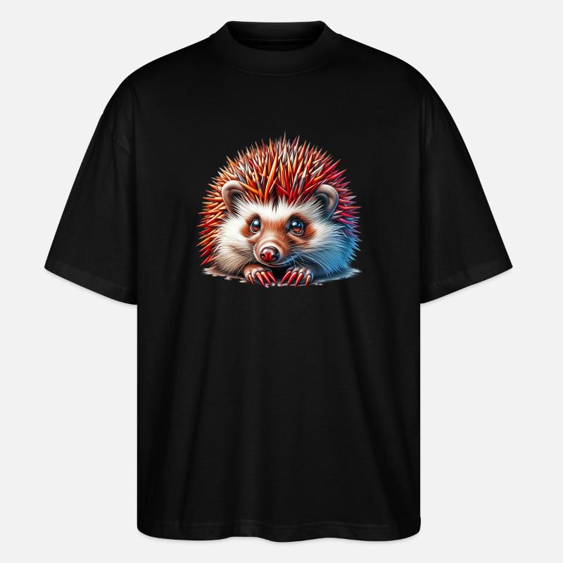 Igel - Stanley/Stella Oversized Unisex Bio T-Shirt Blaster 2.0 - Schwarz