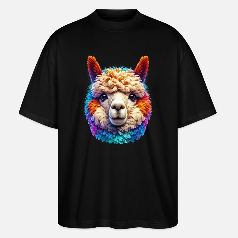 Alpaca - Stanley/Stella Oversized Unisex Organic T-shirt Blaster 2.0 - black