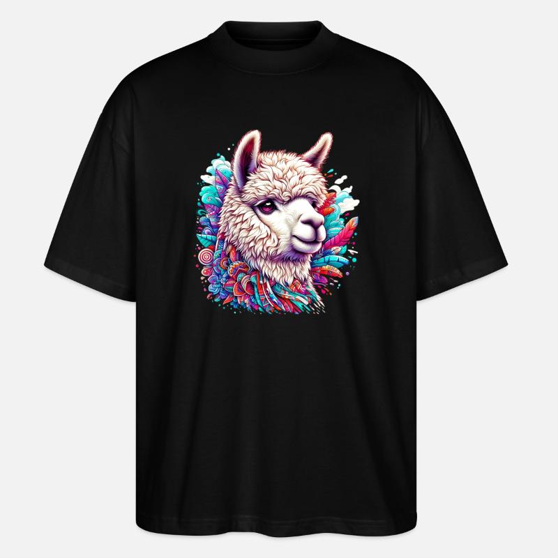 Alpaka - Stanley/Stella Oversized Unisex Bio T-Shirt Blaster 2.0 - Schwarz