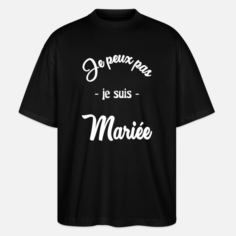MARIEE. FUTURE MARIEE - T-shirt bio Blaster 2.0 coupe oversize Stanley/Stella Unisexe - noir