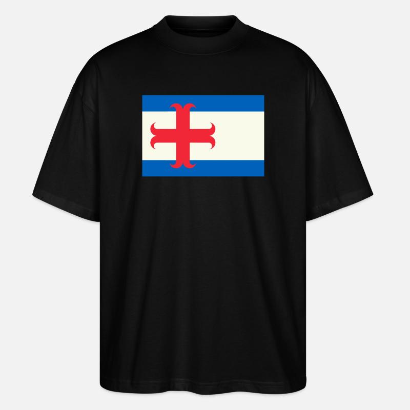 drapeau Zutphen - T-shirt bio Blaster 2.0 coupe oversize Stanley/Stella Unisexe - noir