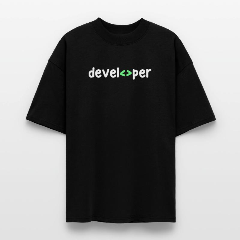 Developer Code Scripting Debug Informatik Geek Stanley/Stella Oversized Unisex Organic T-shirt Blaster 2.0