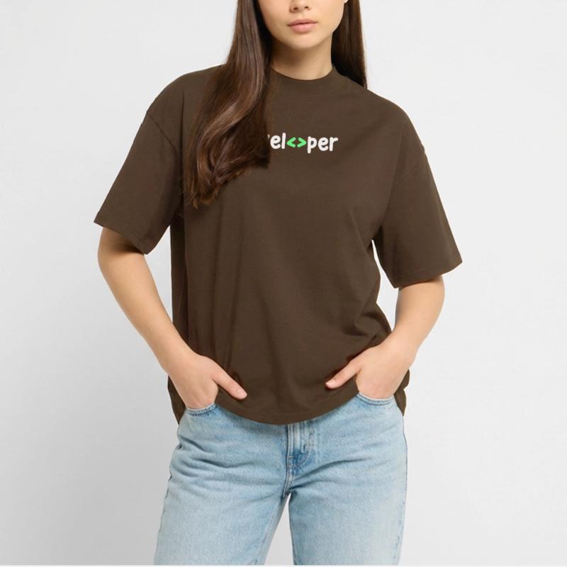 Developer Code Scripting Debug Informatik Geek Stanley/Stella Oversized Unisex Organic T-shirt Blaster 2.0