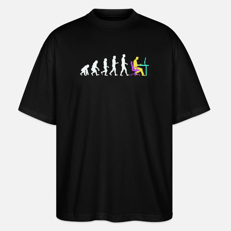 Développeur Evolution Computergeek Open Source - T-shirt bio Blaster 2.0 coupe oversize Stanley/Stella Unisexe - noir