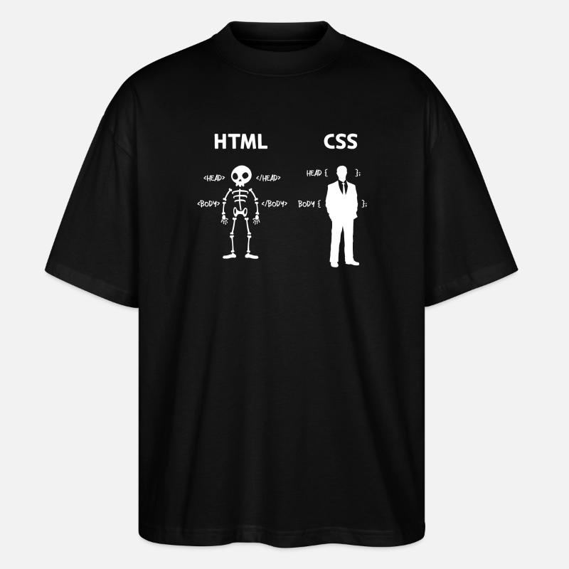 Code Css C++ Php Java Developer Code Scripting - Maglietta articolo ecologico Unisex vestibilità oversize Stanley/Stella Blaster 2.0 - nero