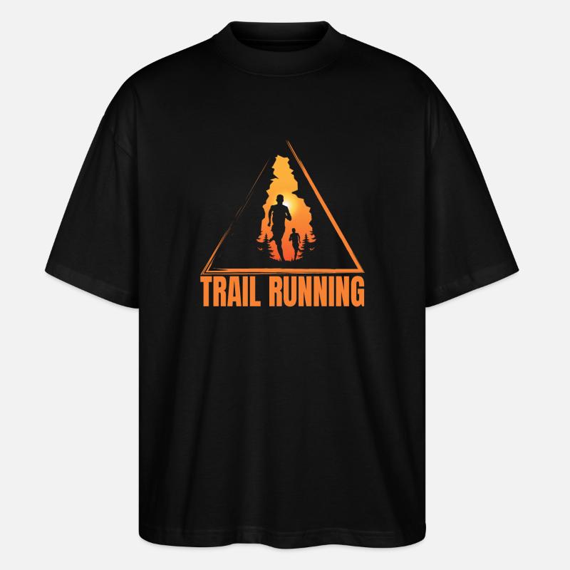 Trail Running - Stanley/Stella Oversized Unisex Bio T-Shirt Blaster 2.0 - Schwarz