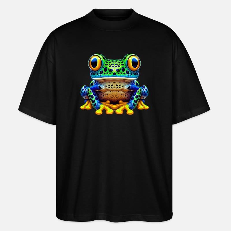 Frosch - Stanley/Stella Oversized Unisex Bio T-Shirt Blaster 2.0 - Schwarz