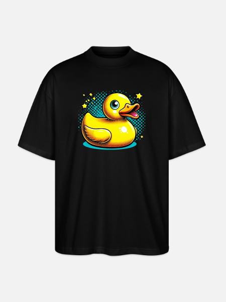Duckling Duck Duck - Stanley/Stella Oversized Unisex Organic T-shirt Blaster 2.0 - black