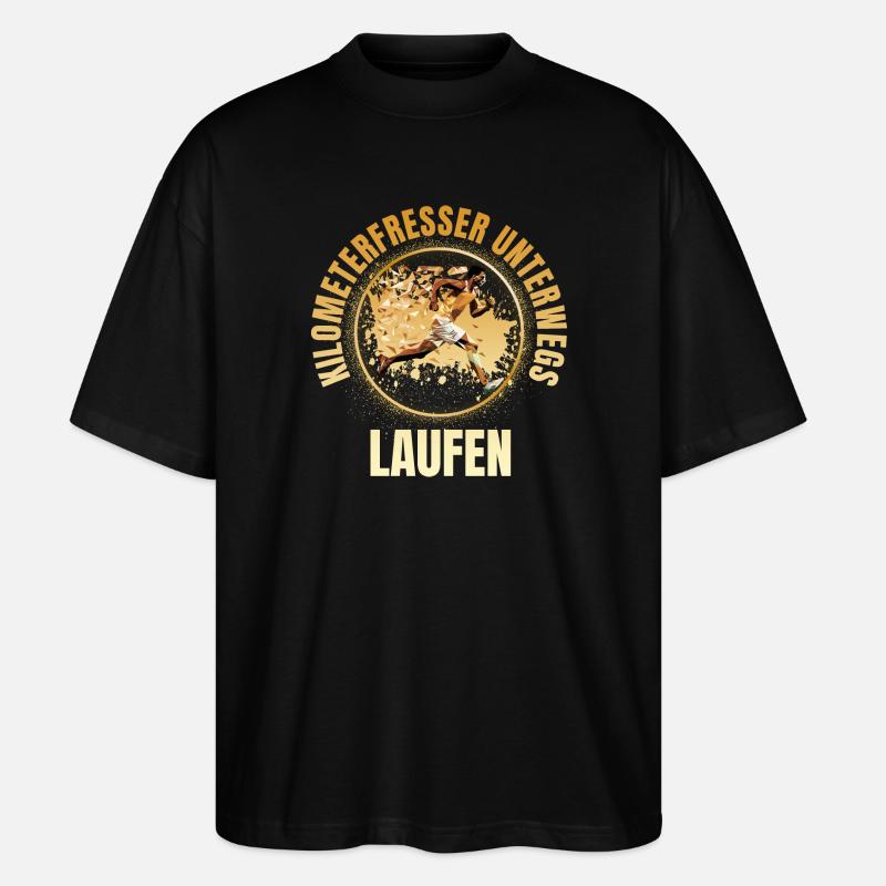 Kilometerfresser unterwegs - Stanley/Stella Oversized Unisex Bio T-Shirt Blaster 2.0 - Schwarz