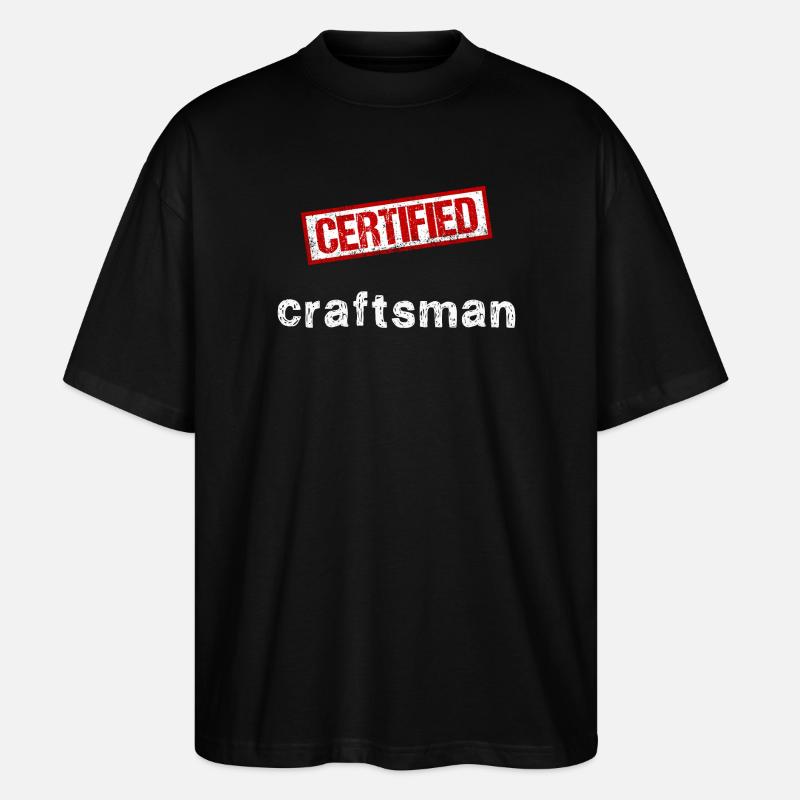 Handwerker - Stanley/Stella Oversized Unisex Bio T-Shirt Blaster 2.0 - Schwarz