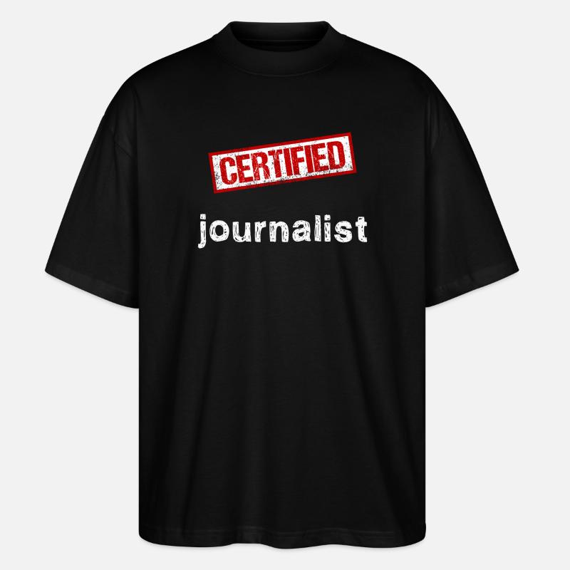 Journalist - Stanley/Stella Oversized Unisex Bio T-Shirt Blaster 2.0 - Schwarz