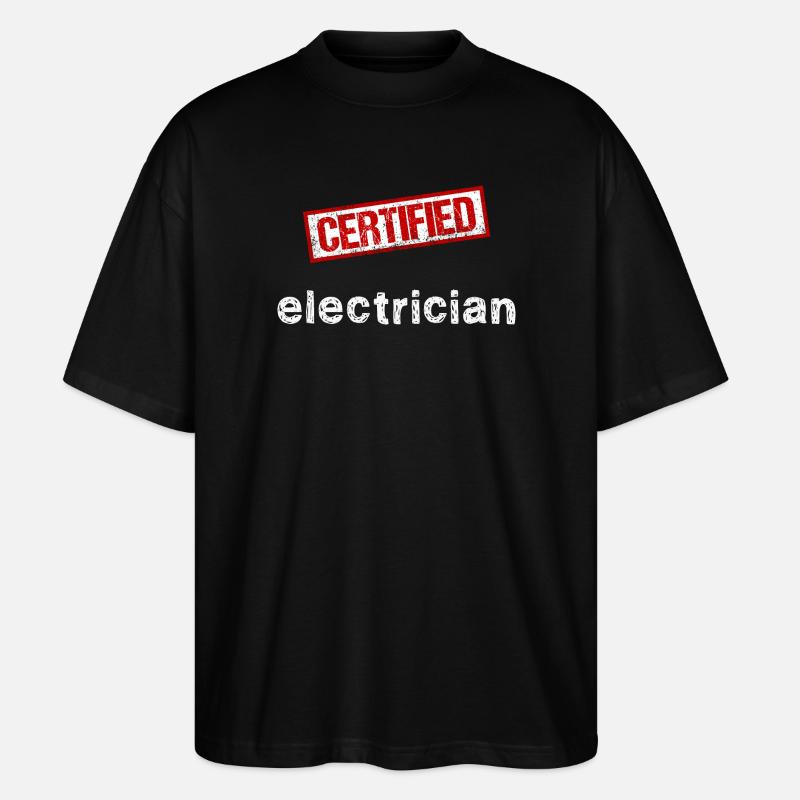 Électricien - T-shirt bio Blaster 2.0 coupe oversize Stanley/Stella Unisexe - noir