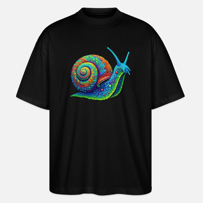 Escargot - T-shirt bio Blaster 2.0 coupe oversize Stanley/Stella Unisexe - noir
