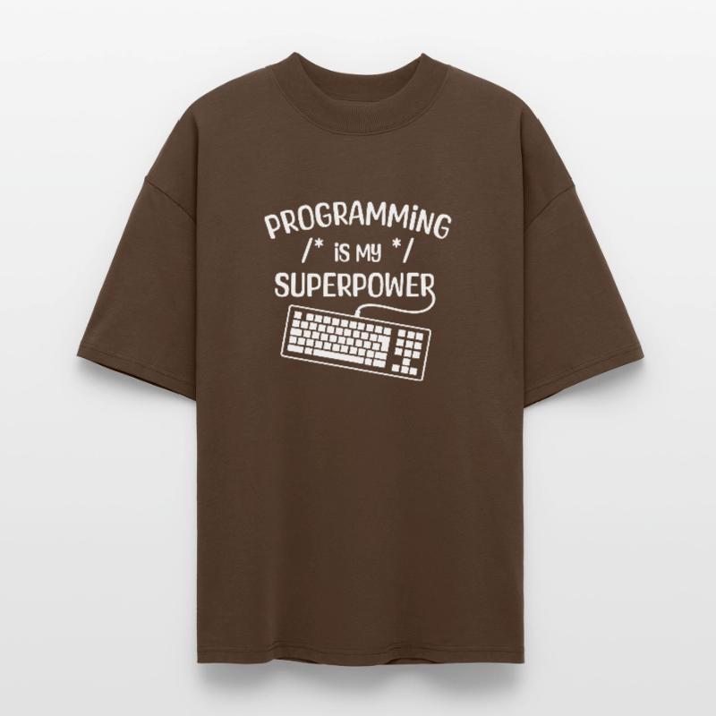 Computerfreak Developer Statement Coding Computer Science Stanley/Stella Oversized Unisex Organic T-shirt Blaster 2.0