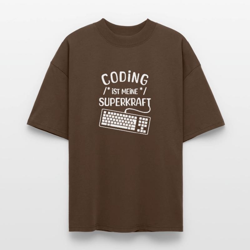 Code Scripting Statement Computergeek Developer Stanley/Stella Oversized Unisex Organic T-shirt Blaster 2.0