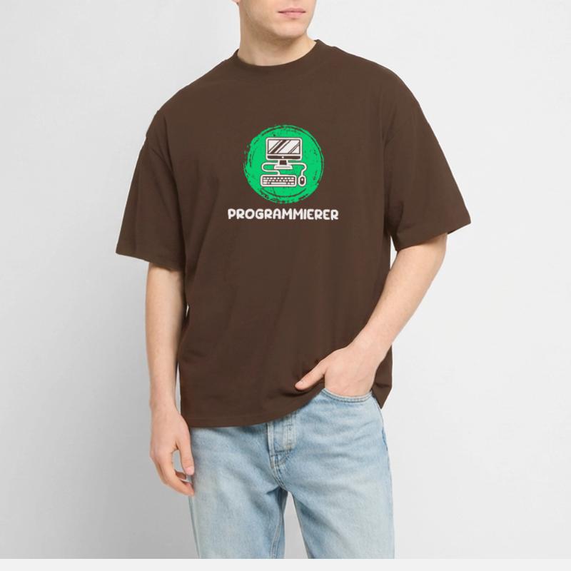 Computer Freak Scripting Developer Programmer Stanley/Stella Oversized Unisex Organic T-shirt Blaster 2.0