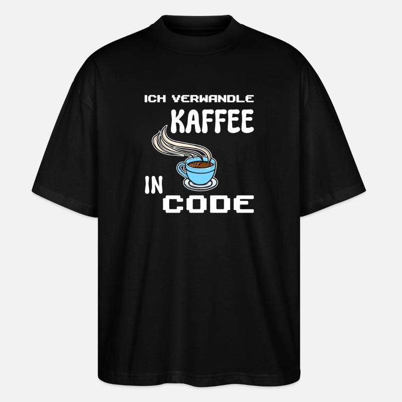 Developer Computerfreak Statement Coden Skripting - Stanley/Stella Oversized Unisex Bio T-Shirt Blaster 2.0 - Schwarz