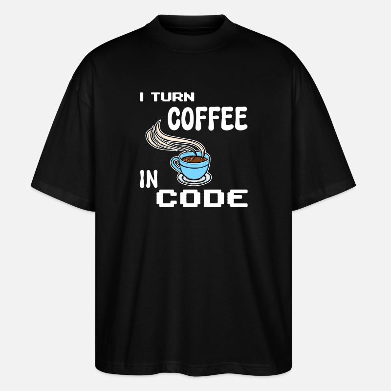 Développeur Computergeek Programmeur d’instructions - T-shirt bio Blaster 2.0 coupe oversize Stanley/Stella Unisexe - noir