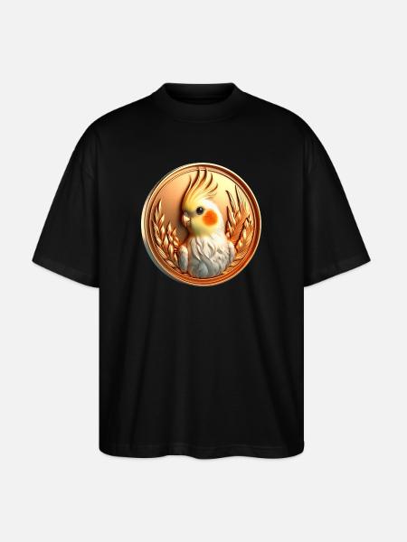 Medal (05) - Stanley/Stella Oversized Unisex Organic T-shirt Blaster 2.0 - black