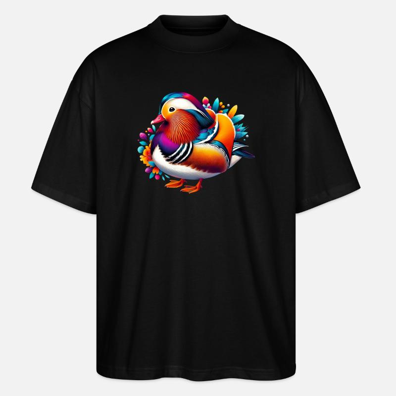 Mandarinente - Stanley/Stella Oversized Unisex Bio T-Shirt Blaster 2.0 - Schwarz
