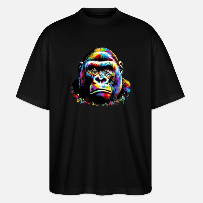 Gorilla - Stanley/Stella Oversized Unisex Organic T-shirt Blaster 2.0 - black