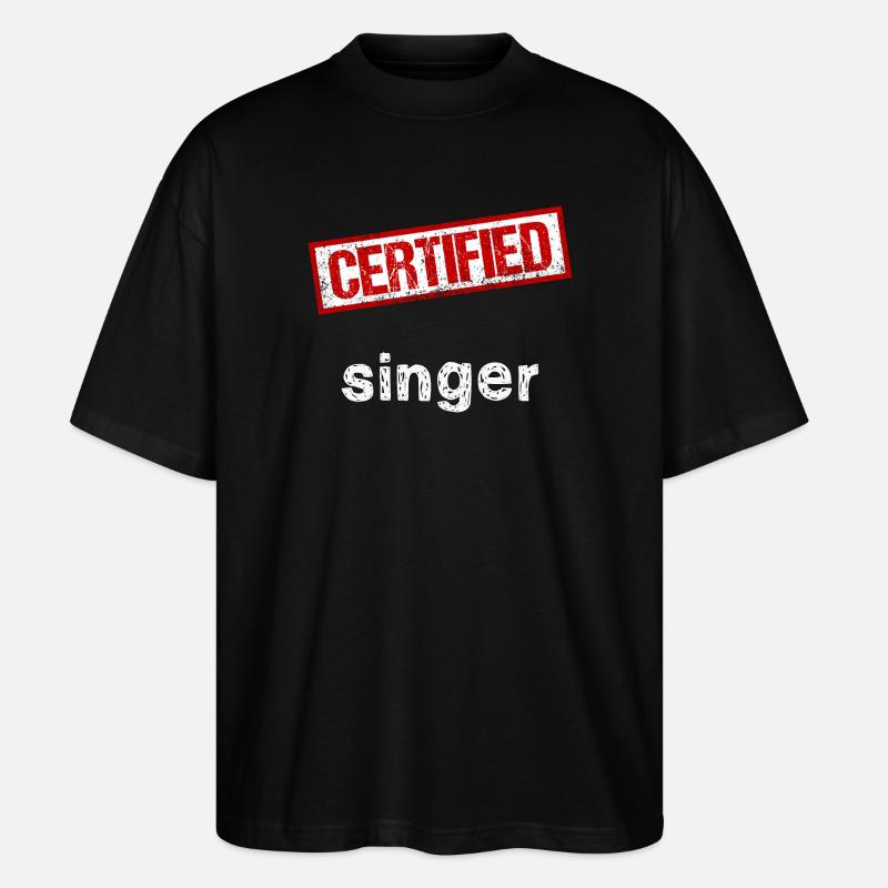 Chanteur - T-shirt bio Blaster 2.0 coupe oversize Stanley/Stella Unisexe - noir