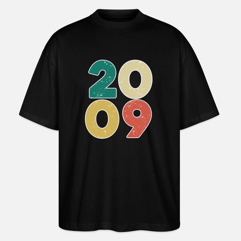 2009 - Année 2009 - Année 2009 - T-shirt bio Blaster 2.0 coupe oversize Stanley/Stella Unisexe - noir