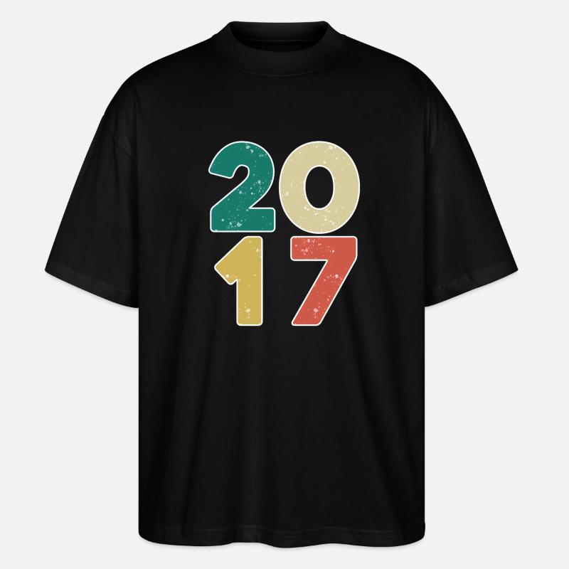 2017 - Year 2017 - Year 2017 - Stanley/Stella Oversized Unisex Organic T-shirt Blaster 2.0 - black