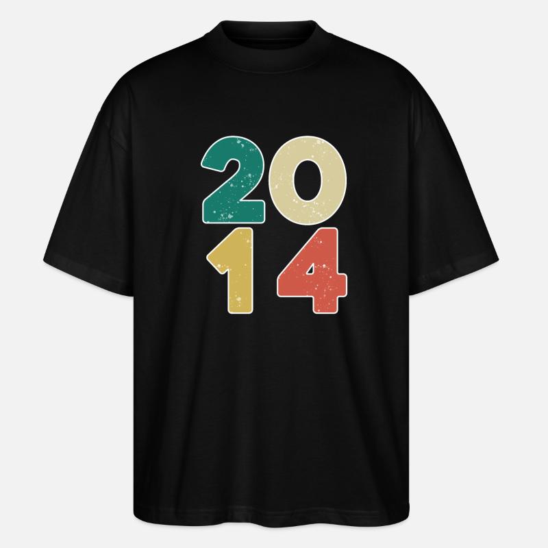 2014 - Year 2014 - Year 2014 - Stanley/Stella Oversized Unisex Organic T-shirt Blaster 2.0 - black