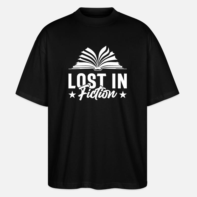 PERDU DANS LA FICTION - T-shirt bio Blaster 2.0 coupe oversize Stanley/Stella Unisexe - noir