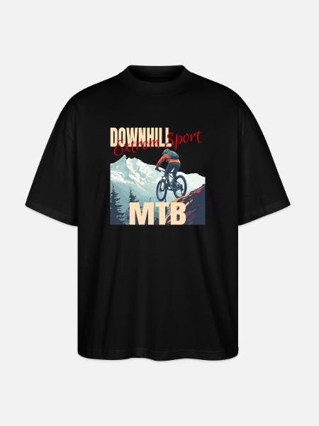 Downhill - Extrem Sport - Stanley/Stella Oversized Unisex Bio T-Shirt Blaster 2.0 - Schwarz
