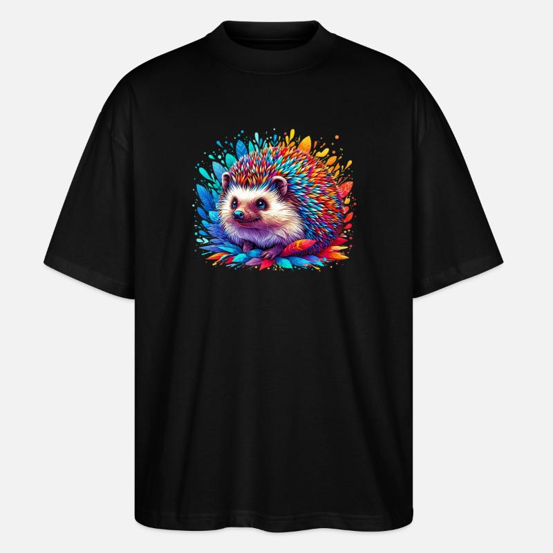 Hérisson - T-shirt bio Blaster 2.0 coupe oversize Stanley/Stella Unisexe - noir