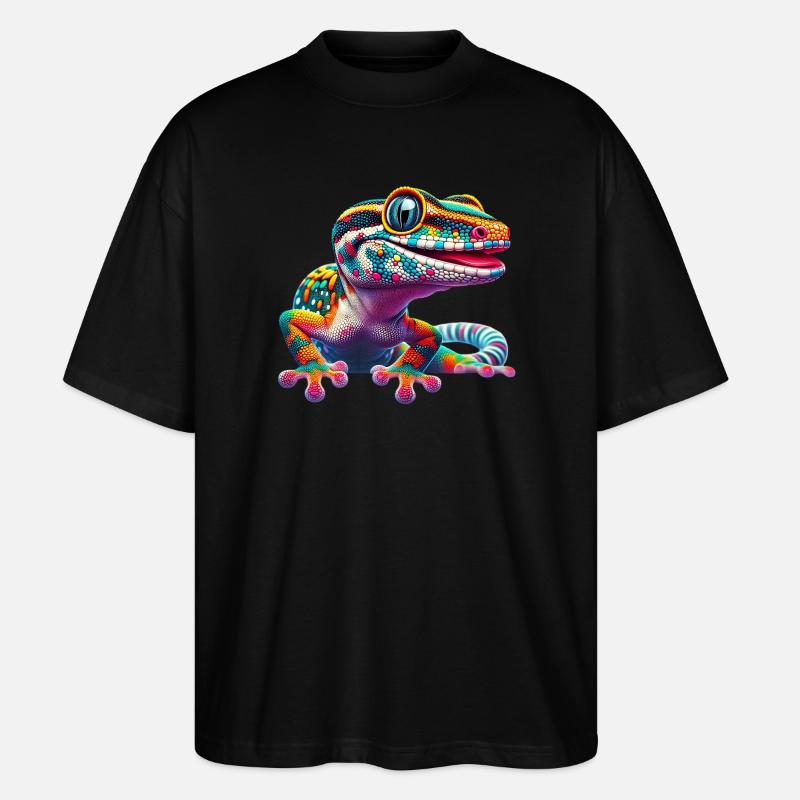 Gecko - T-shirt bio Blaster 2.0 coupe oversize Stanley/Stella Unisexe - noir