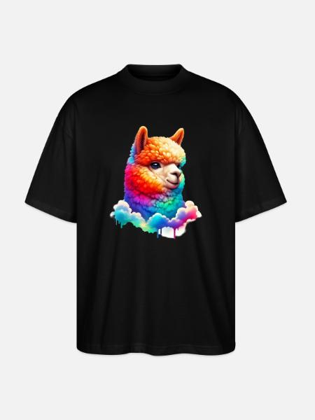 Alpaca - Stanley/Stella Oversized Unisex Organic T-shirt Blaster 2.0 - black