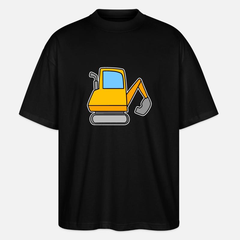 Bagger Motiv - Stanley/Stella Oversized Unisex Bio T-Shirt Blaster 2.0 - Schwarz