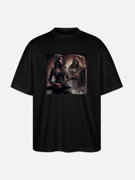 Guitariste et la faucheuse - T-shirt bio Blaster 2.0 coupe oversize Stanley/Stella Unisexe - noir