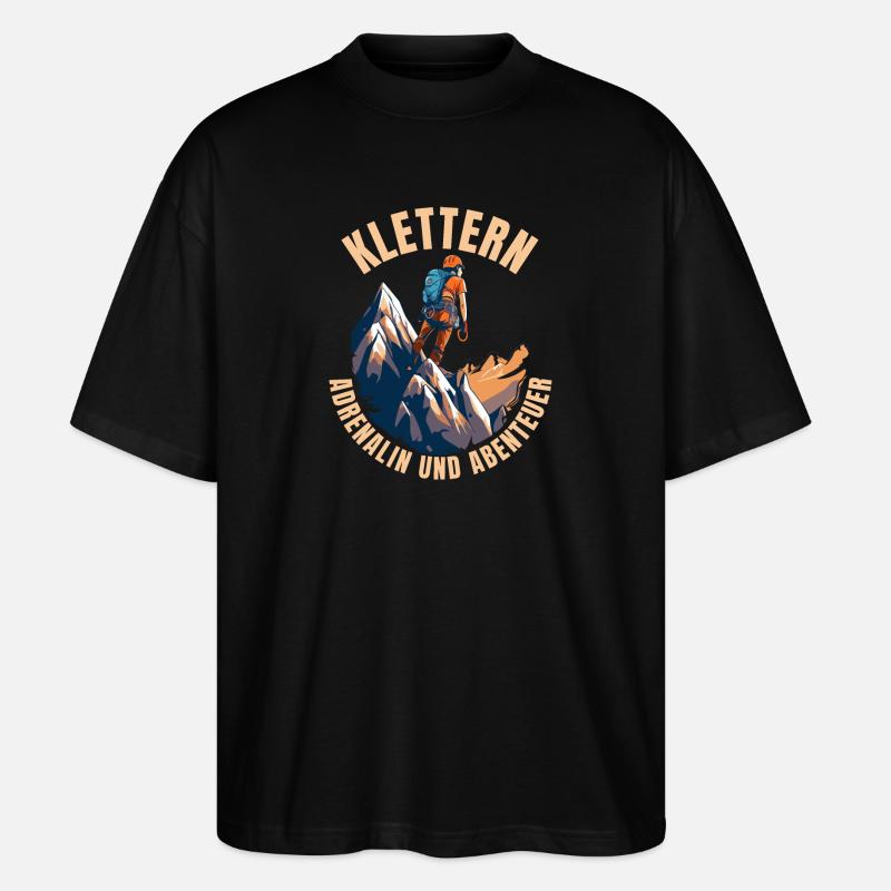 Adrenalin und Abenteuer - Stanley/Stella Oversized Unisex Bio T-Shirt Blaster 2.0 - Schwarz