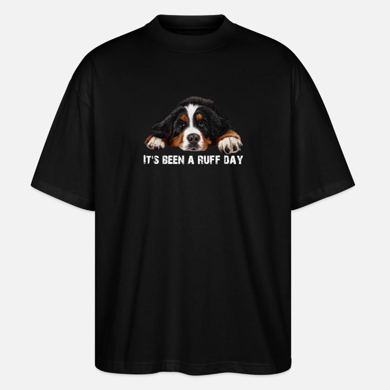 Bouvier bernois - T-shirt bio Blaster 2.0 coupe oversize Stanley/Stella Unisexe - noir