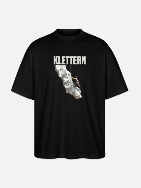 Klettern - Stanley/Stella Oversized Unisex Bio T-Shirt Blaster 2.0 - Schwarz