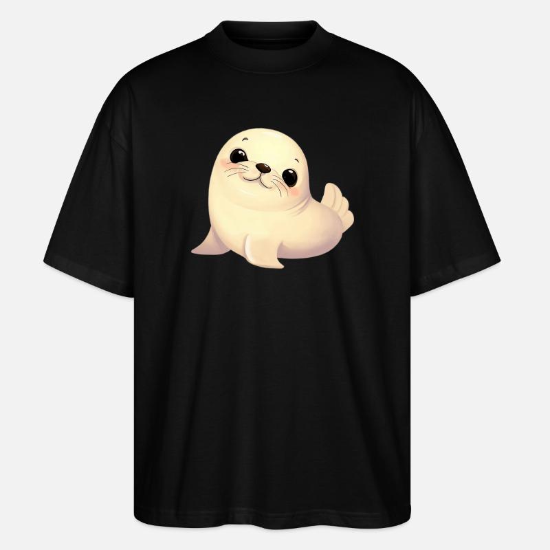 Phoque - T-shirt bio Blaster 2.0 coupe oversize Stanley/Stella Unisexe - noir