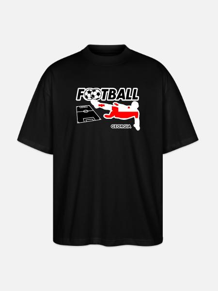 Soccer Fever Georgia - Stanley/Stella Oversized Unisex Organic T-shirt Blaster 2.0 - black