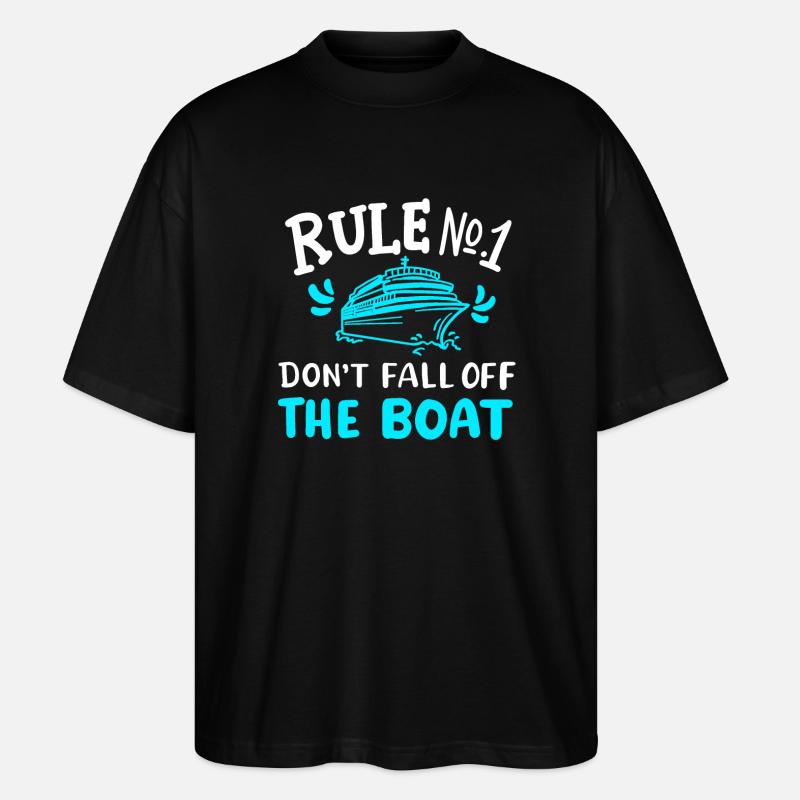 Kreuzfahrtschiff Kreuzfahrt - Stanley/Stella Oversized Unisex Bio T-Shirt Blaster 2.0 - Schwarz