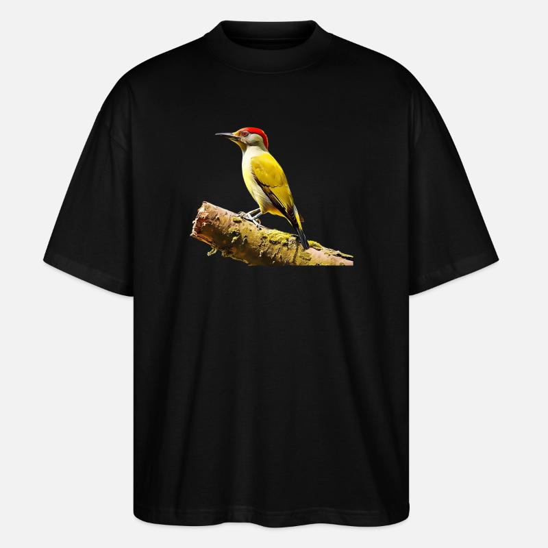 Grünspecht - Stanley/Stella Oversized Unisex Bio T-Shirt Blaster 2.0 - Schwarz