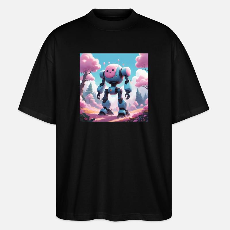 Robot - Stanley/Stella Oversized Unisex Bio T-Shirt Blaster 2.0 - Schwarz