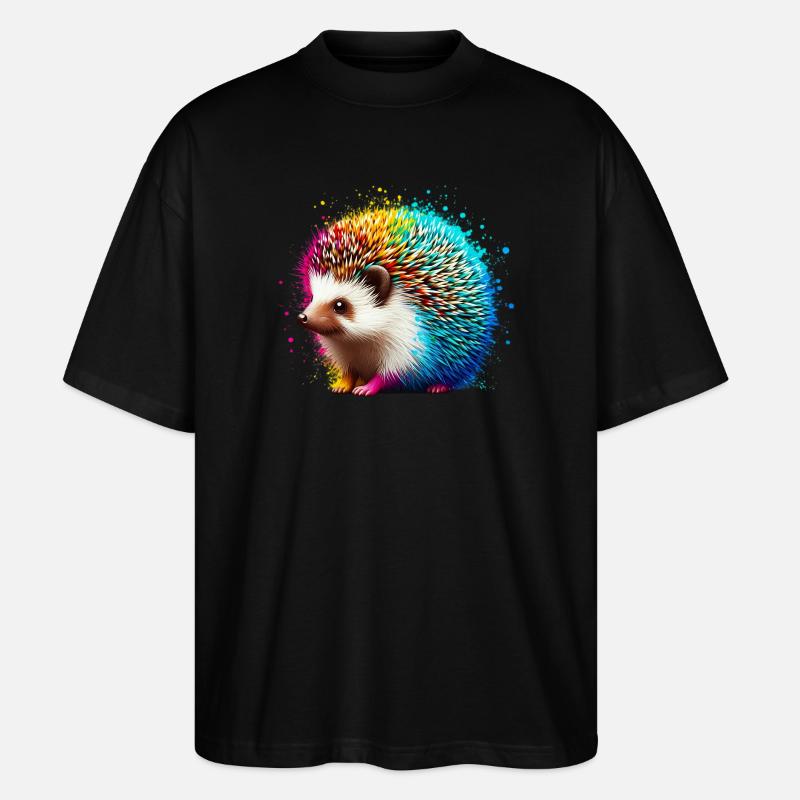 Igel - Stanley/Stella Oversized Unisex Bio T-Shirt Blaster 2.0 - Schwarz