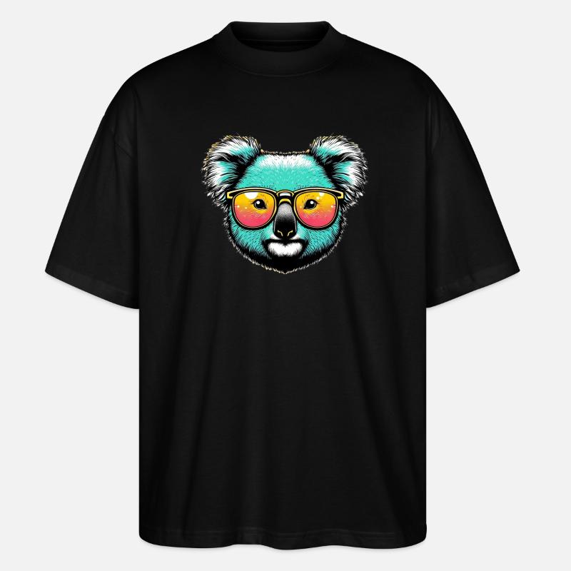 Koala - T-shirt bio Blaster 2.0 coupe oversize Stanley/Stella Unisexe - noir