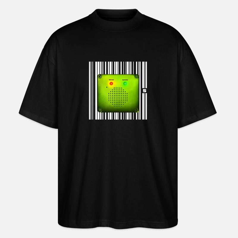 SPOT - PASSIV - Stanley/Stella Oversized Unisex Bio T-Shirt Blaster 2.0 - Schwarz