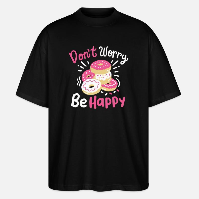 Donut inspirierend - Stanley/Stella Oversized Unisex Bio T-Shirt Blaster 2.0 - Schwarz